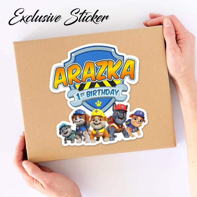 

50 STIKER / STICKER PAW PATROL 2-7 UTK BAG / BENTO / SOUVENIR ULTAH ULANG TAHUN