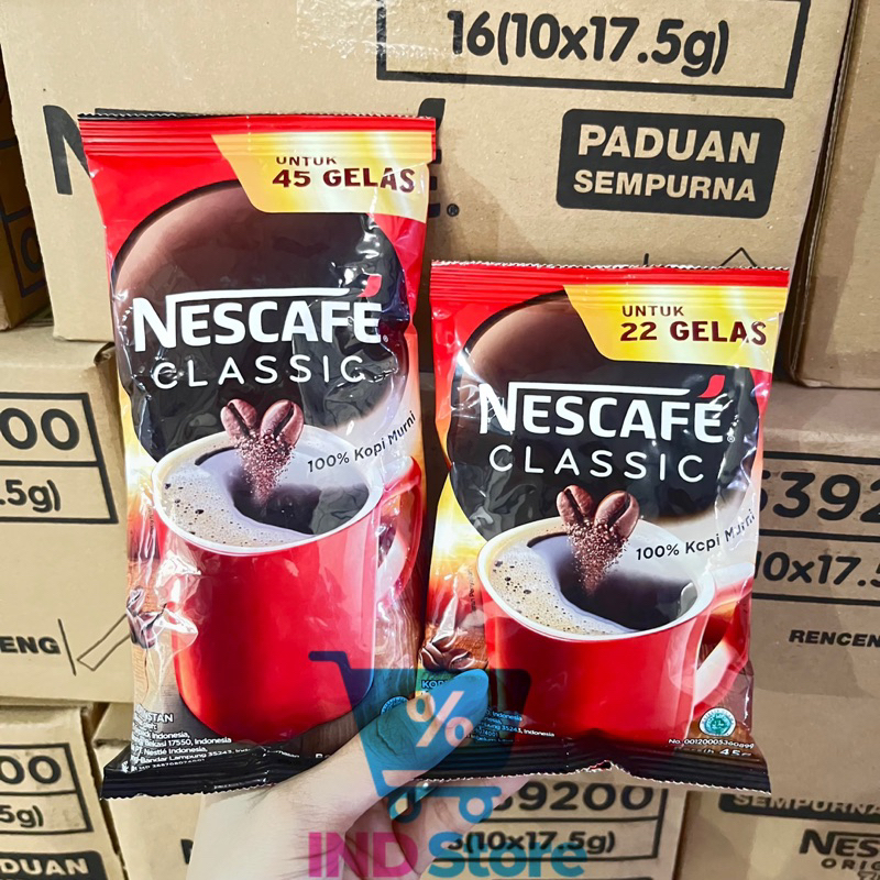 

NESCAFE Classic Kopi Instan Sachet 45gr & 90gr