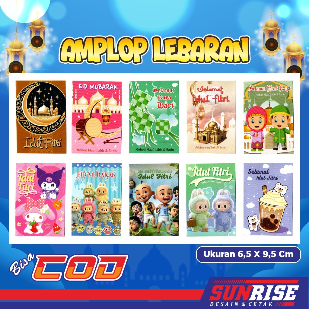 

Amplop Lebaran Idul Fitri (Isi 25pcs) Amplop Karakter Viral