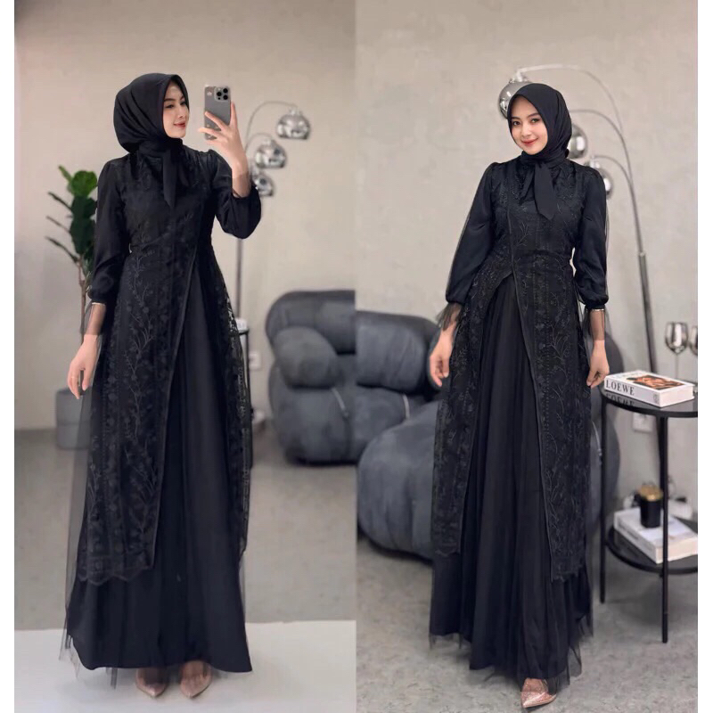 KAMARI DREES FULL BRUKAT BEST SELLER NEW COLLECTION SET