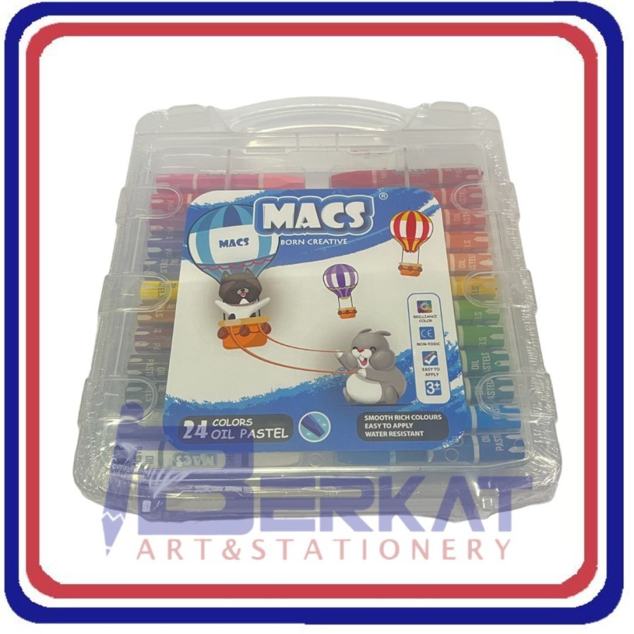 

MACS Crayon Oil Pastel Colours 24 Warna