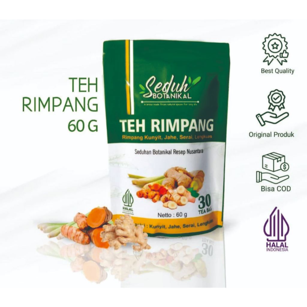 

(PAKET 2) SEDUH BOTANIKAL Teh Rimpang | Seduh Botanikal | 30 Tea Bag