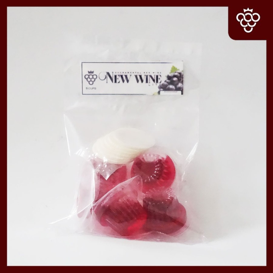 

Anggur Perjamuan Kudus Lite Cup + Hosti - Isi 5 baru