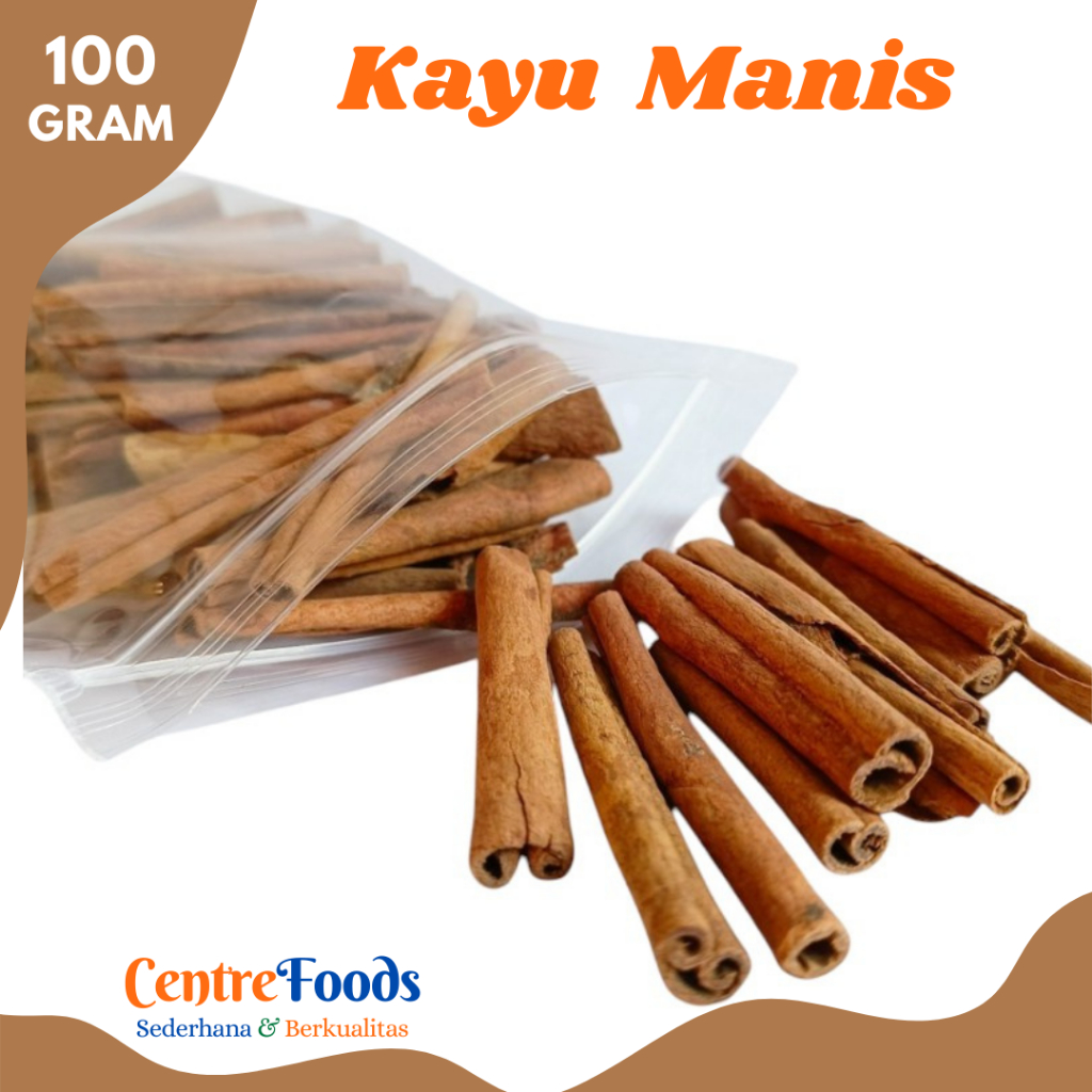 

KAYU MANIS Batang - Cinnamon Stick Organik | 100gr [ Harga Per BKS ]