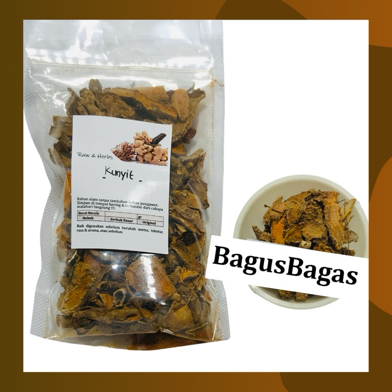

Kunyit Iris Kering 100 g Kunir Kering Bubuk Original Murni Temulawak JSR Maag Imunitas Bagus Bagas
