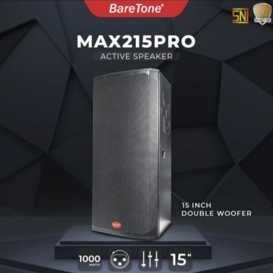 Speaker aktif 15 inch Baretone MAX 215 PRO / MAX215 PRO / MAX 215PRO – ORIGINAL professional sound