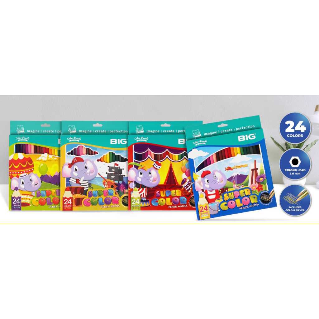 

Pensil Warna BIG 24 Warna / Pensil Color CP-5004