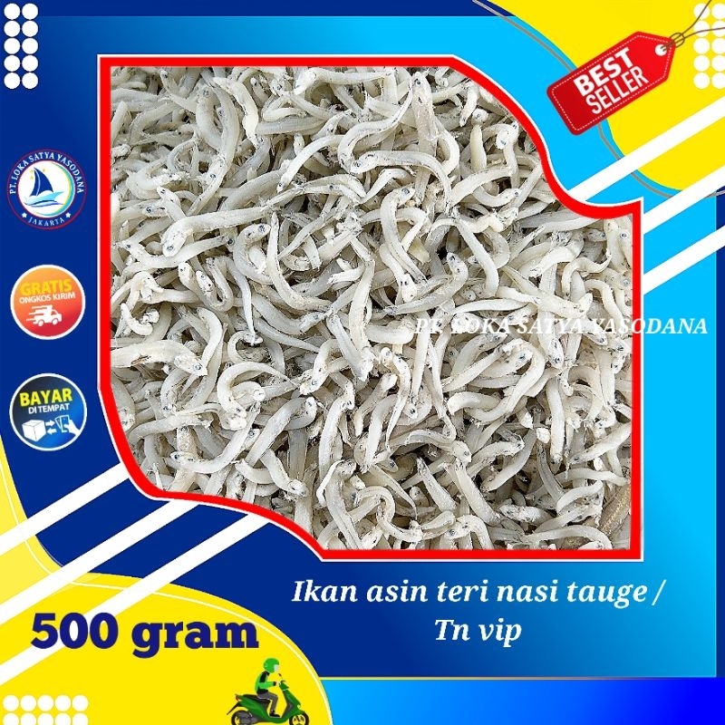 

Ikan asin tn tauge vip/teri nasi size jumbo 500gram