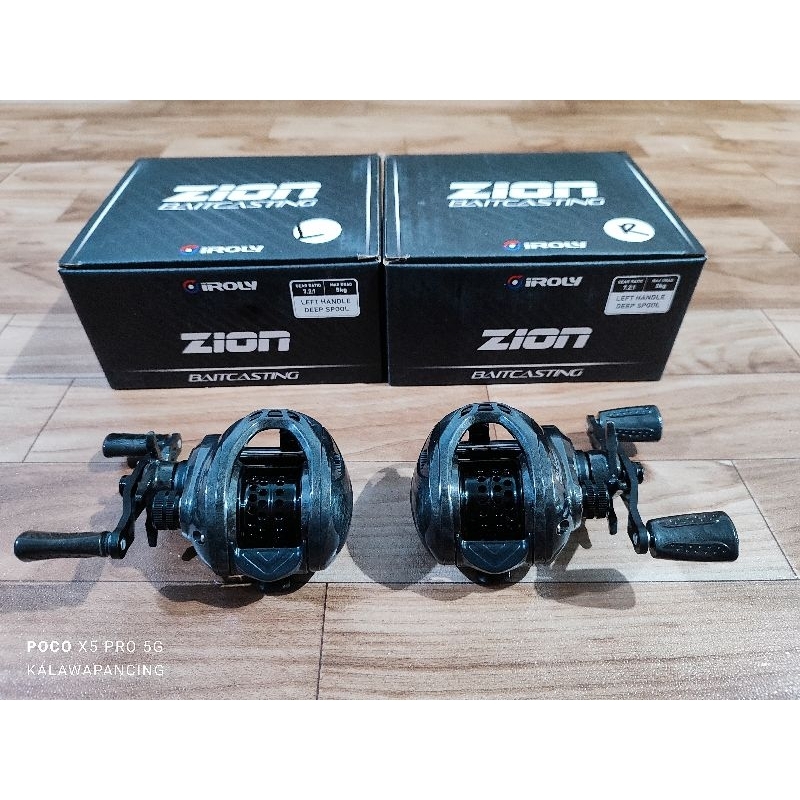 Reel Bc Body Carbon Ringan Iroly Zion (Handle Kiri) (Handle Kanan)