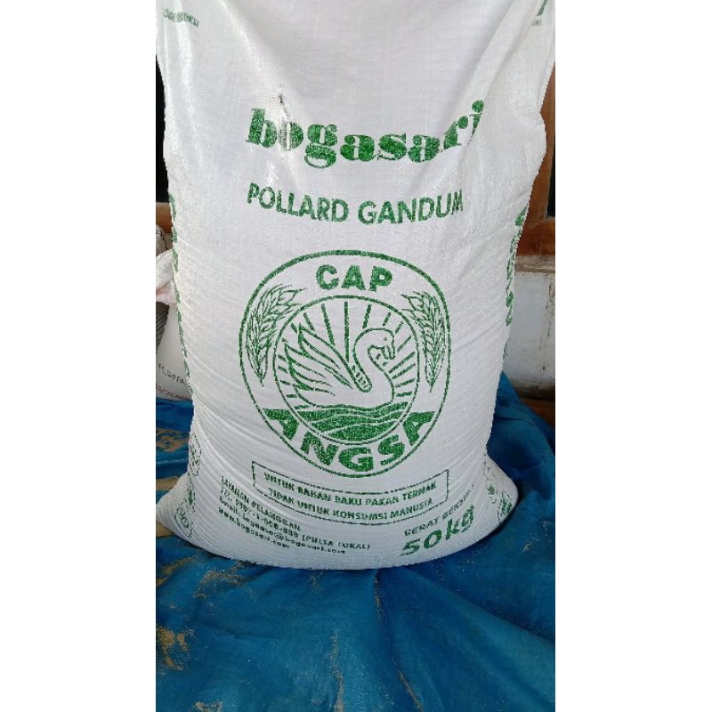 Pollard cap angsa Bogasari pakan hewan ternak 1 kg
