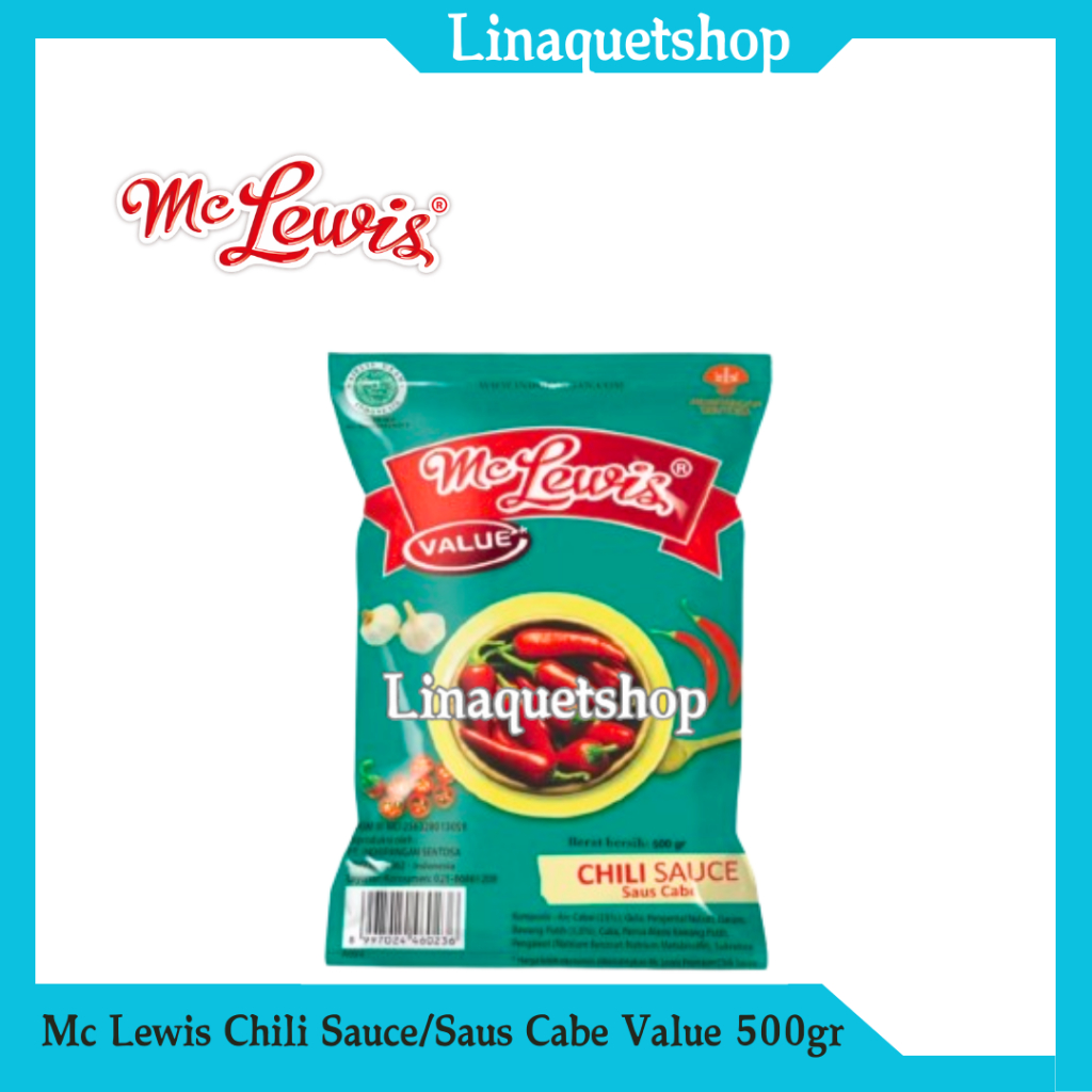 

MC LEWIS Chili Sauce / Saus Sambal Cabe Value 500gr
