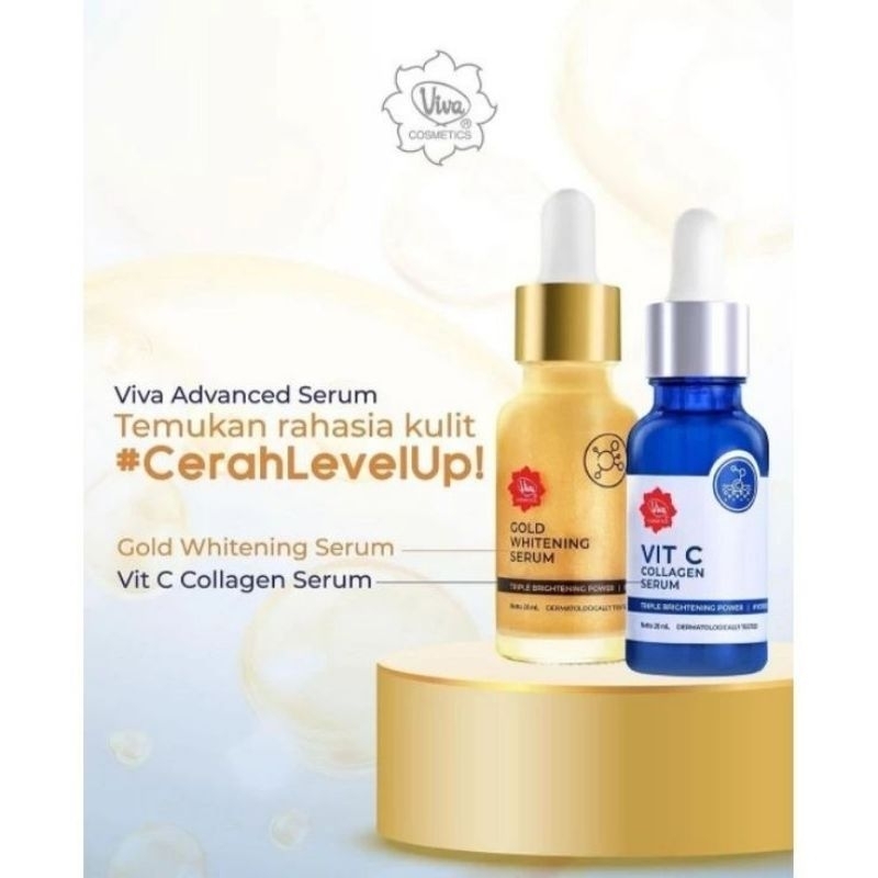[100% PRODUK ASLI VIVA] SERUM WHITENING GOLD & VIT C COLLAGEN VIVA COSMETICS