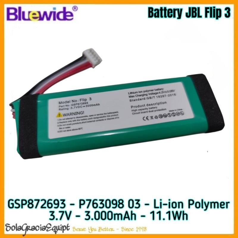 Maju Makmur Batre / Baterai / Battery Original Replacement Bluetooth Speaker Jbl Flip3 / Flip 3