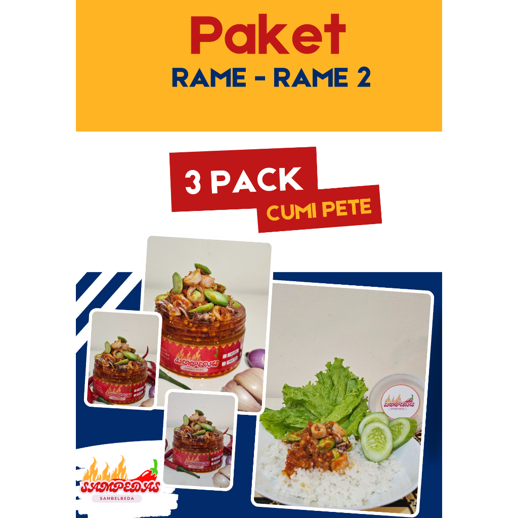 

PAKET RAME- RAME 2 ( 3 PACK CUMI PETE ) SAMPEDAS