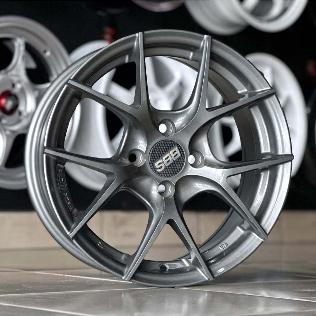 Velg Mobil Ring 15 | Velg BBS C1R Ring 15 Lebar 7 Pcd 4x100 Et 40  Warna Dark Gunmetal | Velg Mobil 
