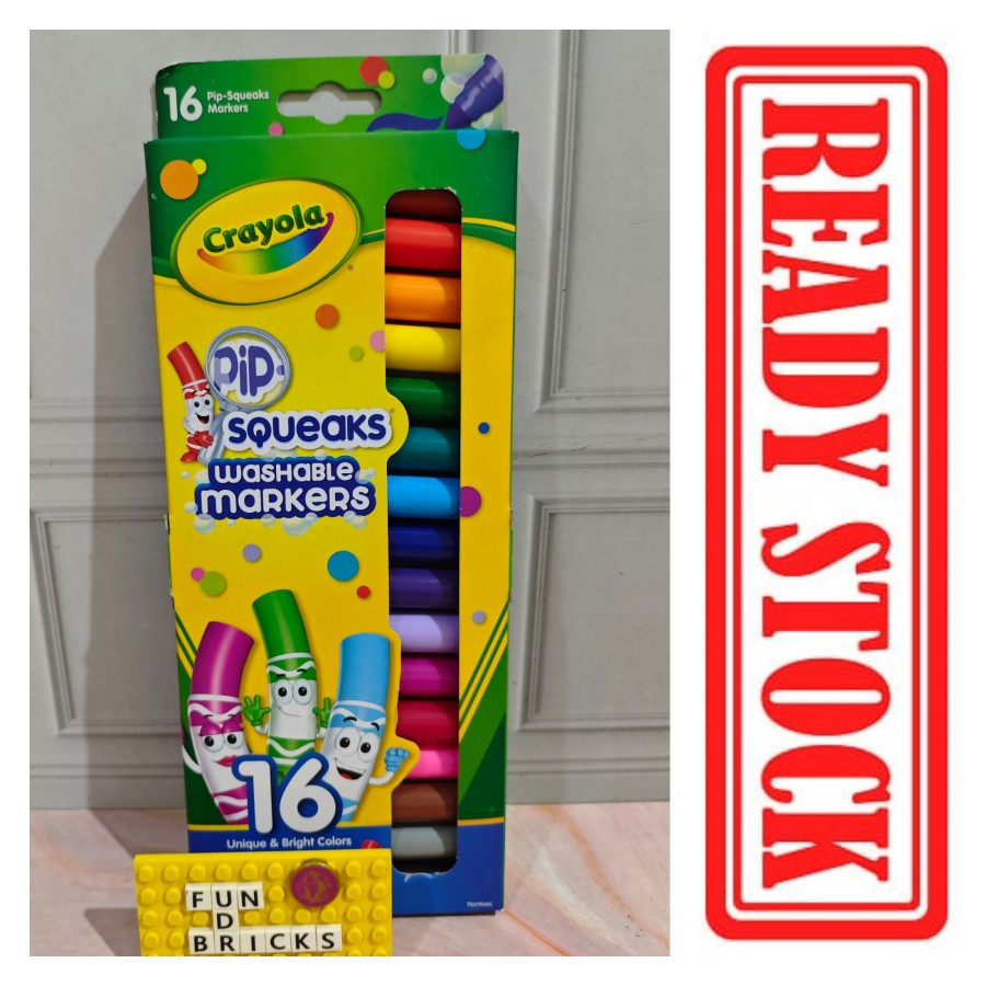 

Crayola 16 Pip Squeaks Washable Markers Spidol Warna