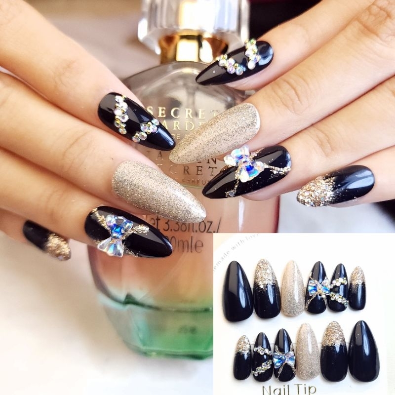 KUKU PITA MODEL SN 83/81/82  KUKU WEDDING HANDMADE NAIL ART FREE LEM KUKU HITAM PITA