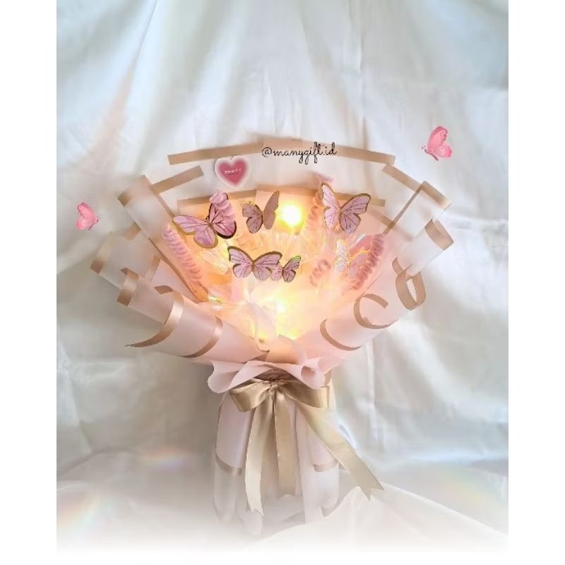 

BUKET/BOUQUET KUPU-KUPU LAMPU ESTETIK