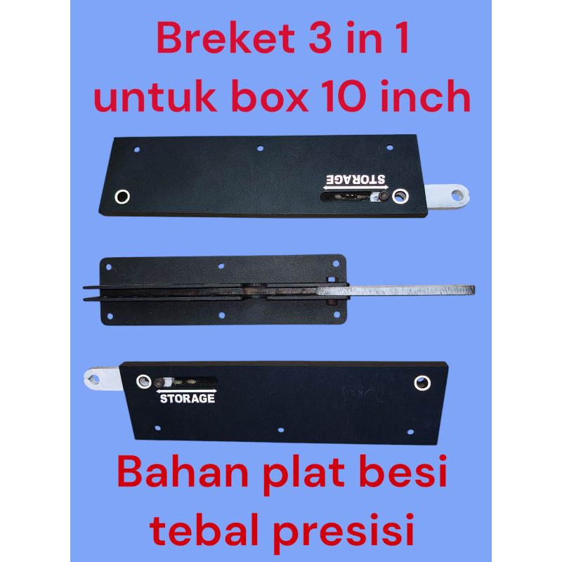 Bracket line array 3 in 1 ukuran box 10 inch 3 way / bracket 3 x 1 presisi bahan plat besi tebal