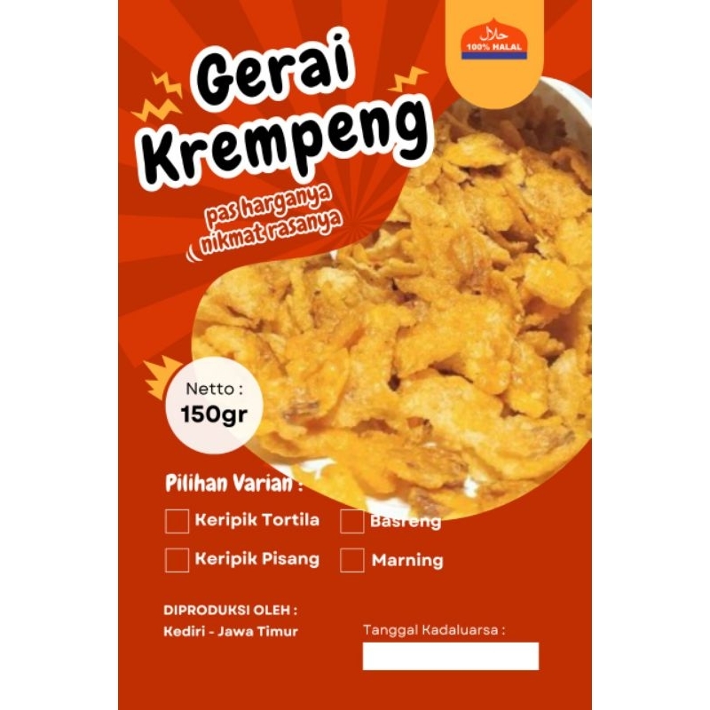 

Keripik Marning Gepeng 150g