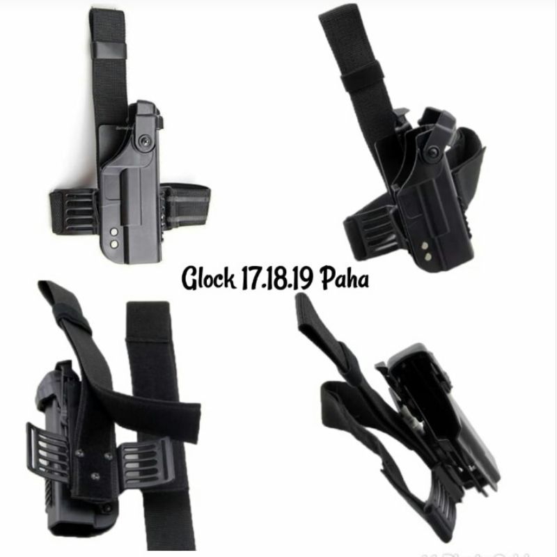 holster paha glock 17.18.19/sarung pouch handgun g 17.18.19