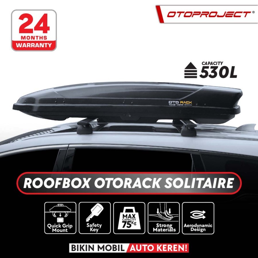 Roof Box Otorack Solitaire Style Innova Venturer Roofbox 550 L By OTOPROJECT