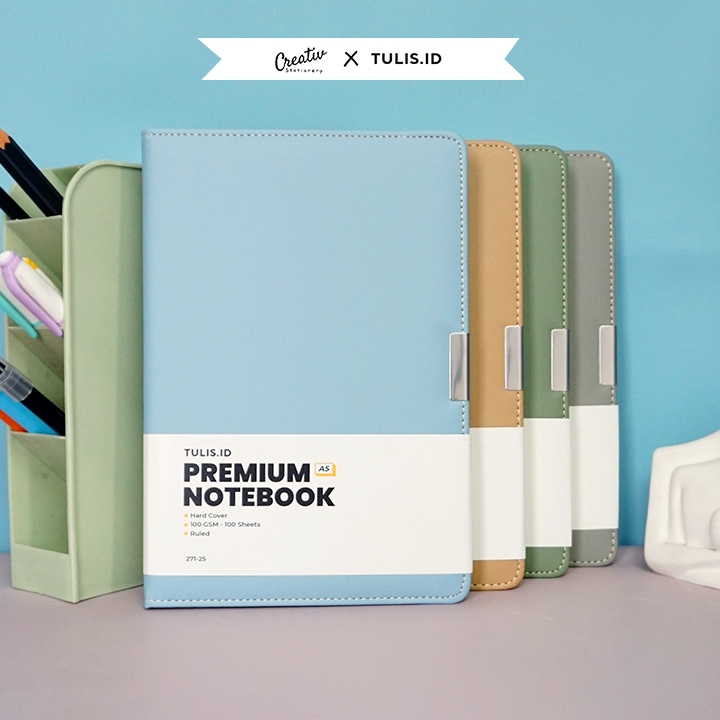 

[Tulis.Id] Premium Leather Notebook Hardcover A5 B5 Buku Catatan Kulit