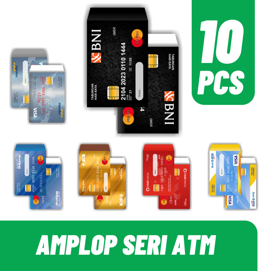 

PROMO AMPLOP LEBARAN MOTIF ATM 10 PCS - TERLARIS