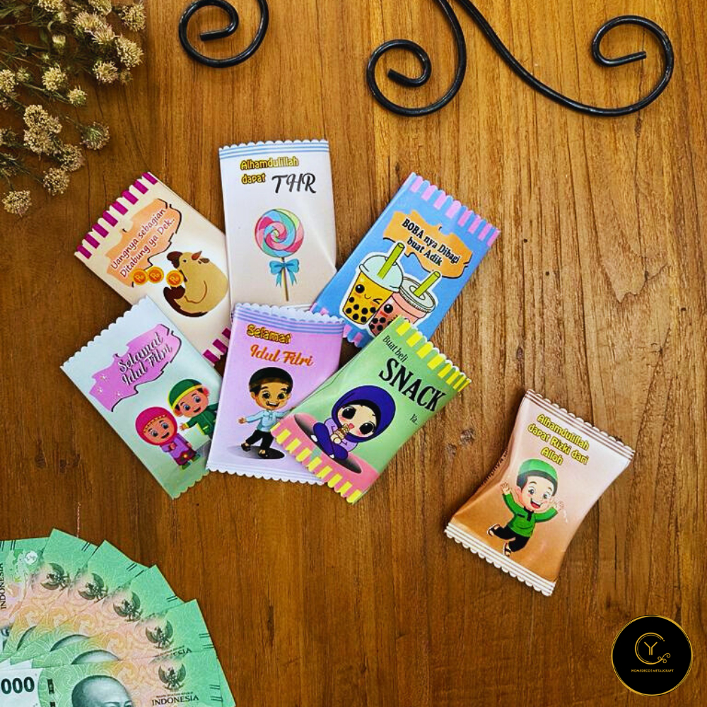 

Amplop Lebaran Bentuk Permen - Angpau Viral Siap Pakai - Yen