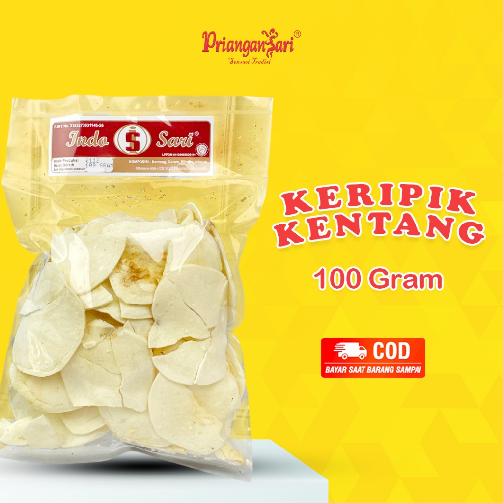 

Keripik Kentang Cemilan Gurih 100 Gram