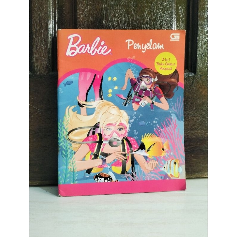 Buku Cerita & Mewarnai Barbie Penyelam