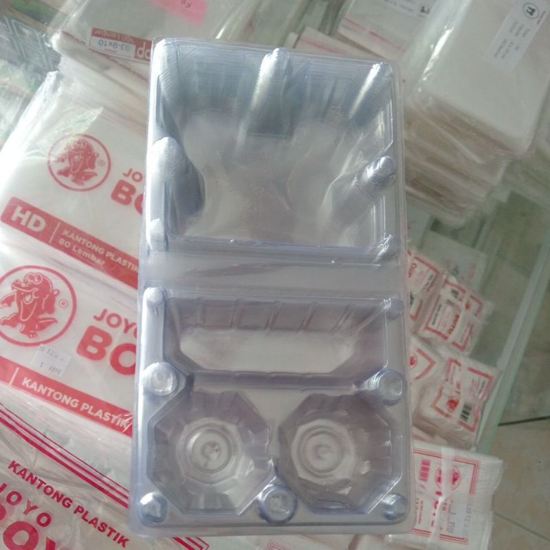 Mika telur isi 2, model persegi 1 pack isi 20