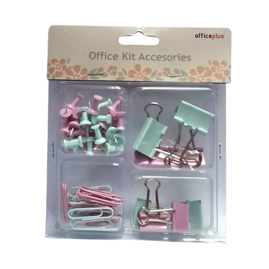 

Gramedia Jayapura - Office-p office kit accessories pink mint op-oka4