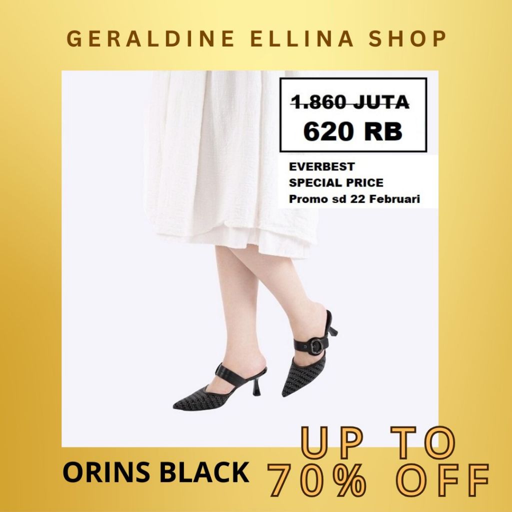 Sepatu sandal heels EVERBEST wanita original sale ORINS terbaru