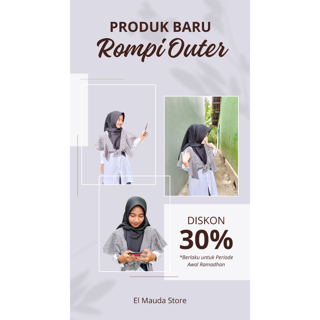 Rompi Outer Wanita Bahan Katun – Vest Oversize Fashion Korea All Size