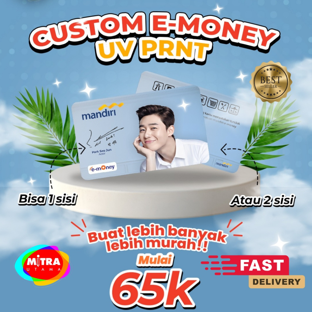 E-Money Custom | Print Kartu Flazz Custom | E Toll Custom | Murah Berkualitas | Custom Print UV| Fla