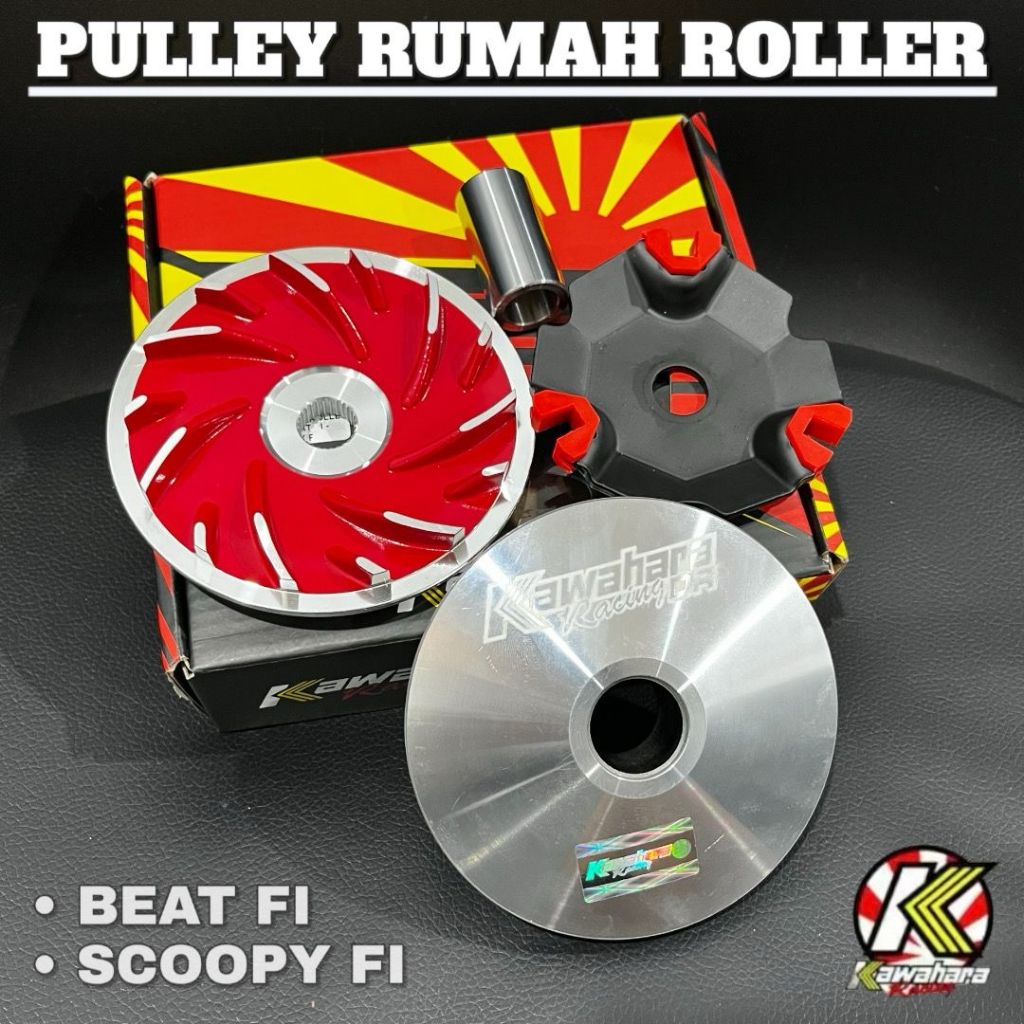 RUMAH ROLLER BEAT FI KAWAHARA RACING PULLEY BUBUT BEAT FI  PULLEY RACING BEAT FI SCOOPY FI ZM55