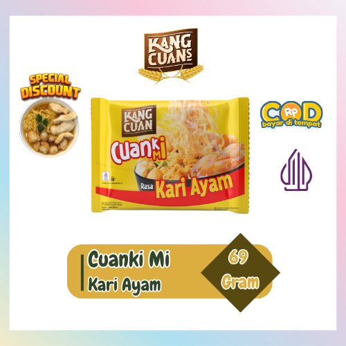 

Cuanki Mi Rasa Kari Ayam by Kang Cuan Cuanki Instan Kemasan Premium Berat 70 Gram khas Garut