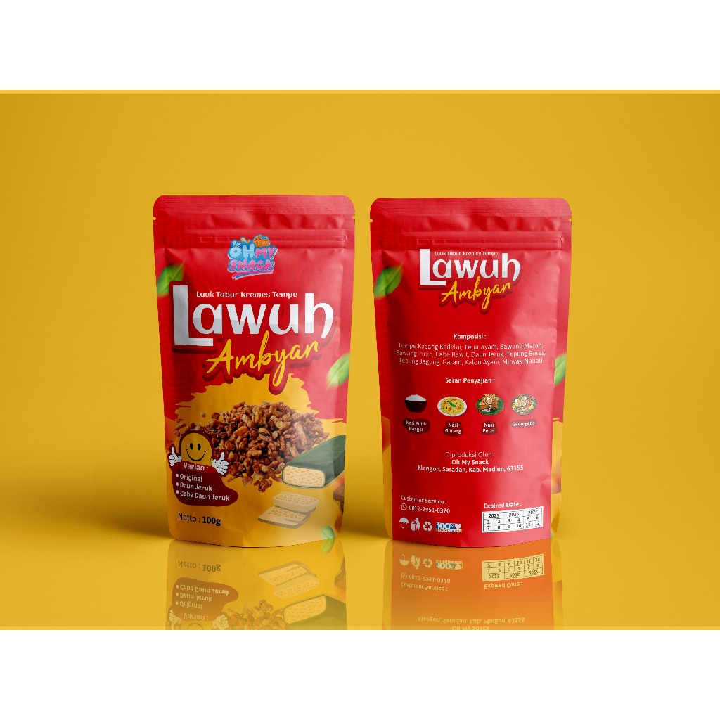 

[OH MY SNACK] Lawuh Ambyar - Lauk Tabur Kremes Tempe Original (Premium)