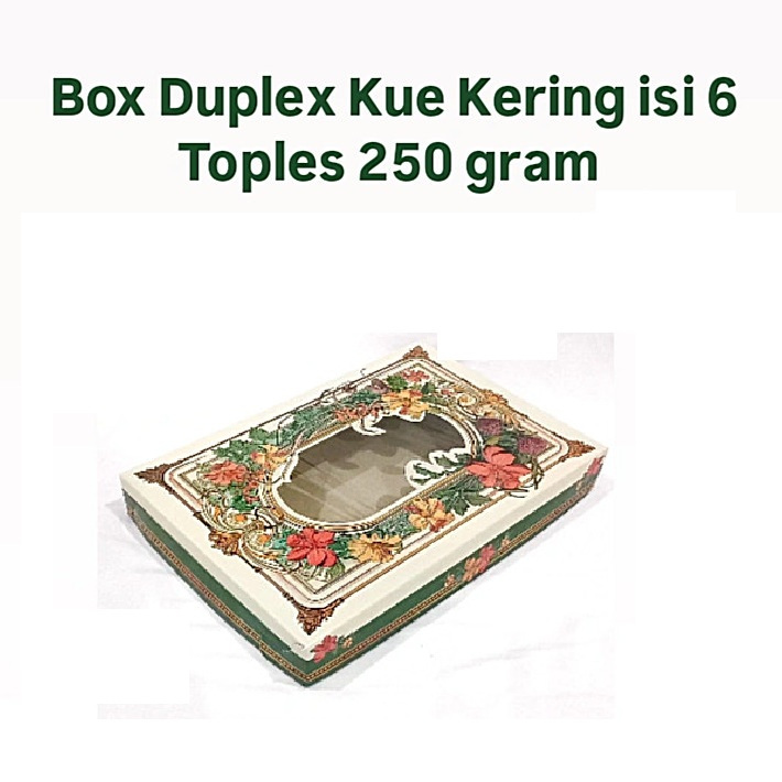 

(5 Pcs)Box Toples Kuker 250gr Isi 6 Dus Kue Idul Fitri 37x25x5 Cm Kotak Hampers Eid Mubarak