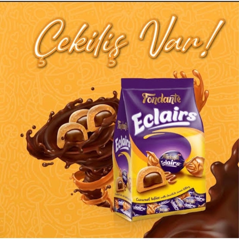 

S008 - Elvan Fondante Eclairs Chocolate Caramel 700gr | Coklat Karamel