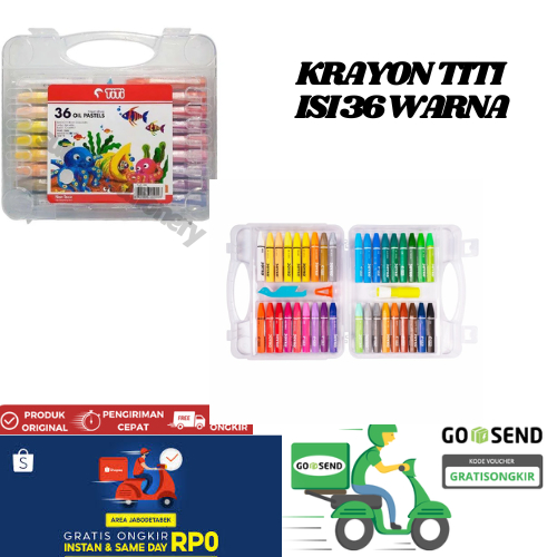 

Crayon/Oil pastel TiTi 36 warna ( 1set )