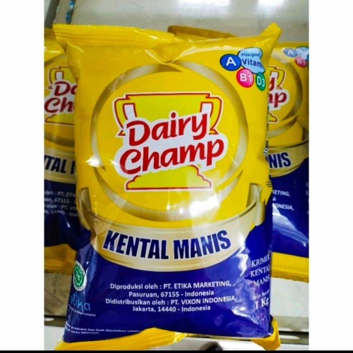 

Dairy Champ Susu Krimer Kental Manis Bantal 1kg