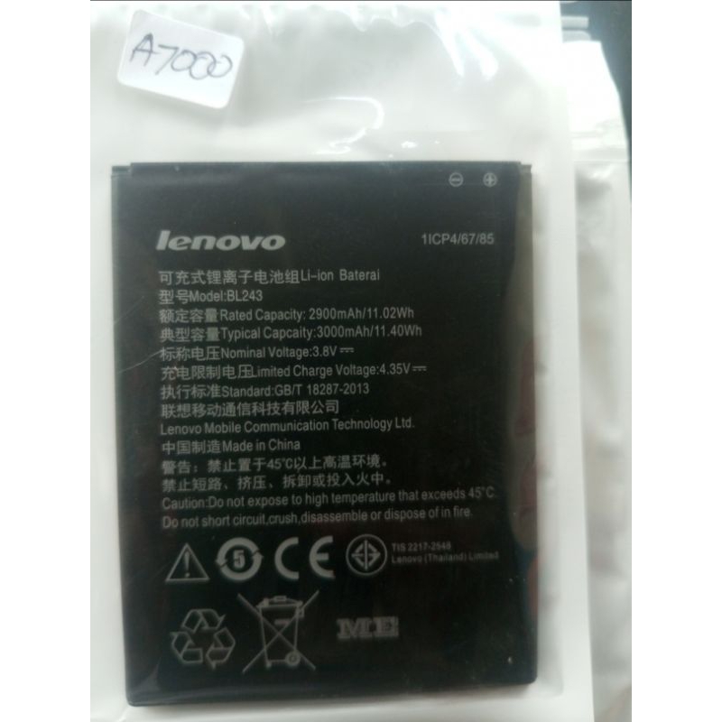Baterai Lenovo A7000