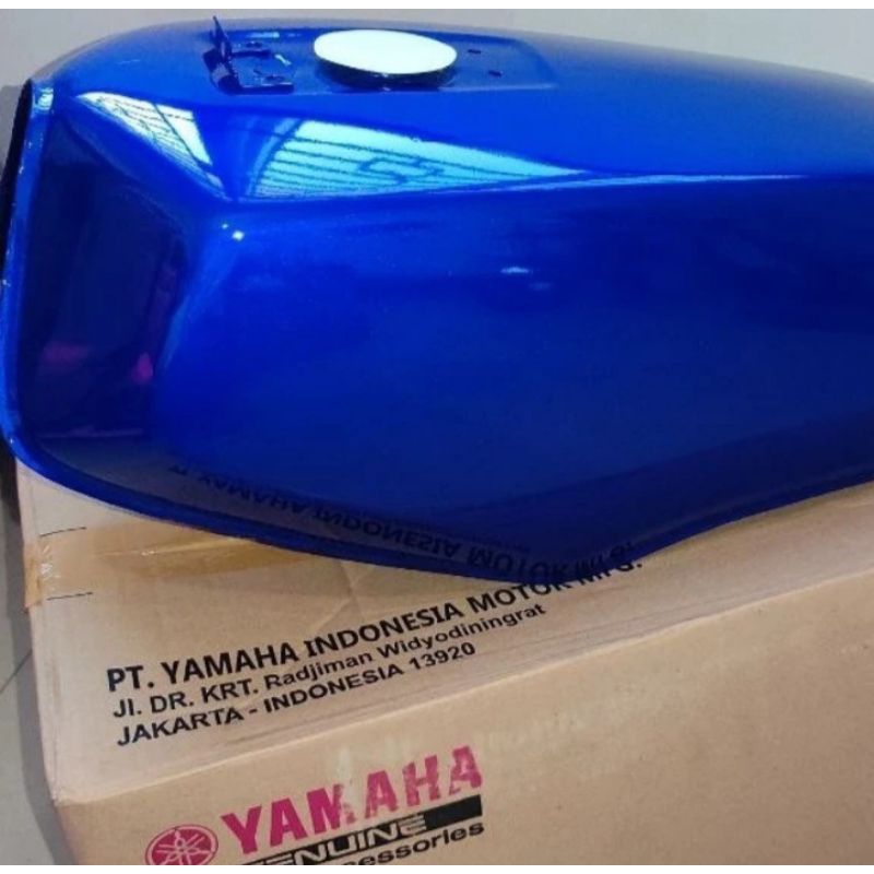 TANGKI BENSIN TENGKI BENSIN RX KING RXKING BIRU POLOS ORIGINAL YAMAHA