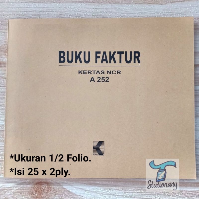

Buku Faktur A252 , 1/2 Folio, 2 Rangkap.