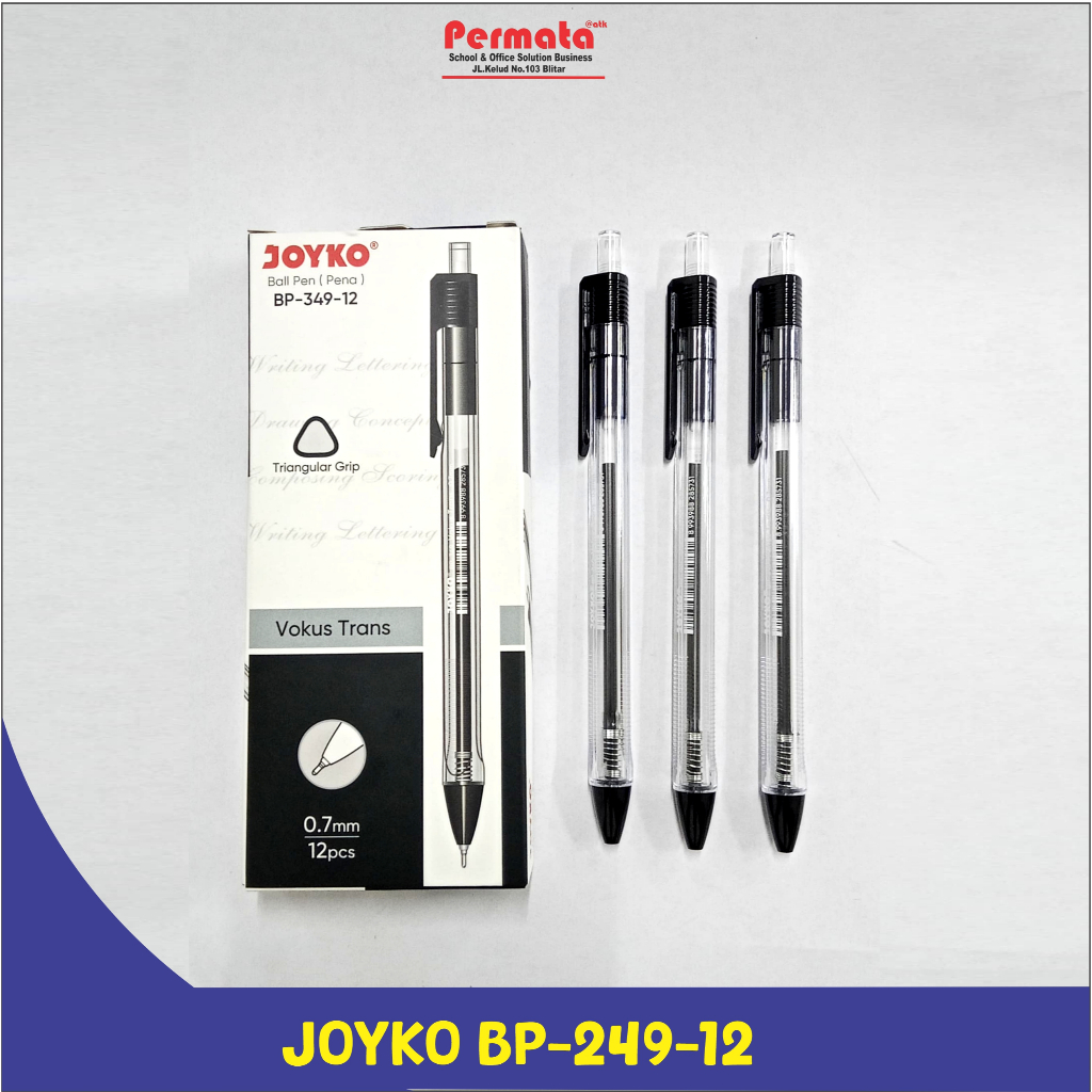 

BallPen Pulpen Pena Joyko BP-349 Vokus Trans 0.7 mm