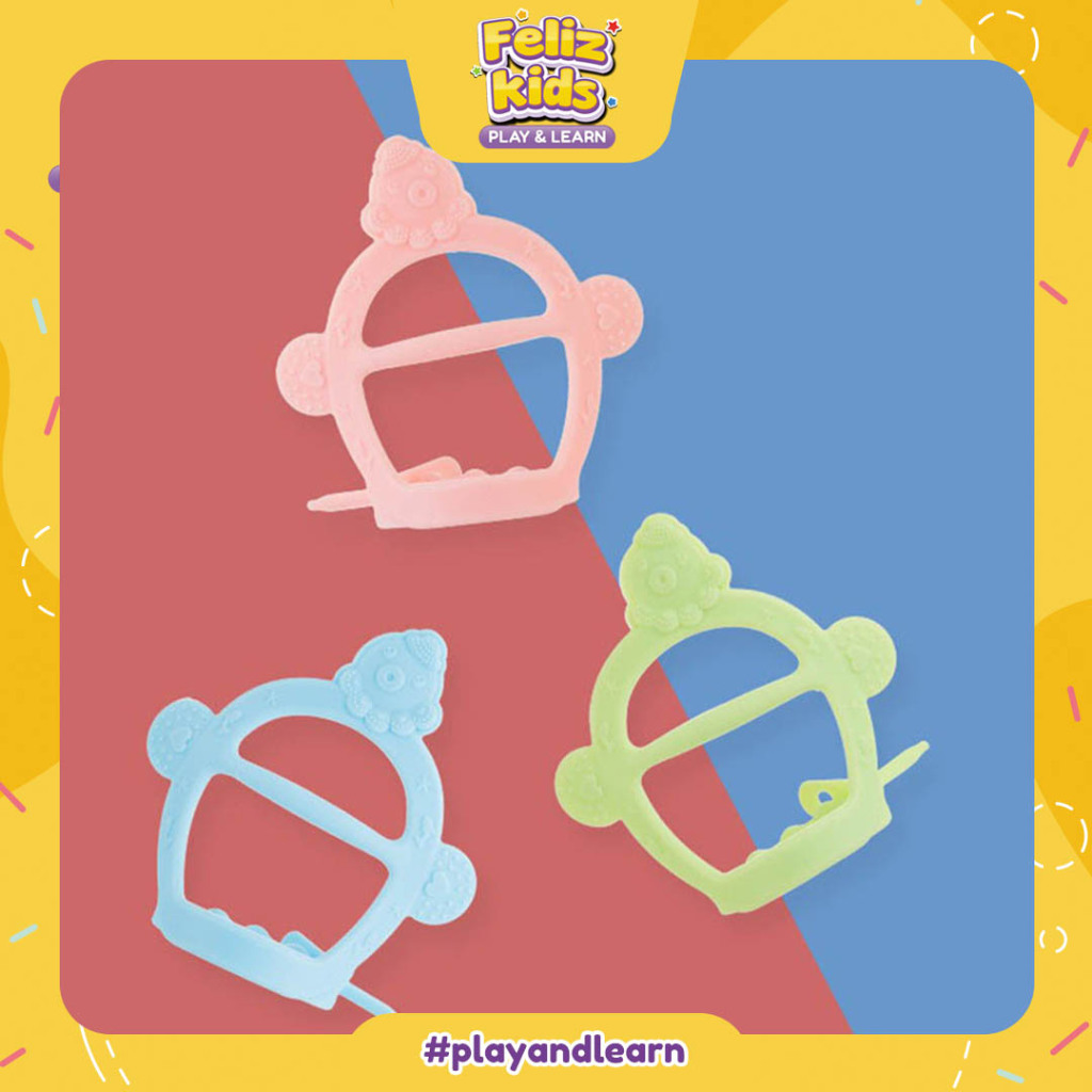 [FELIZKIDS] [FK393] MainAN Gigitan Bayi Bentuk Gelang Teether Bayi Bahan Silikon