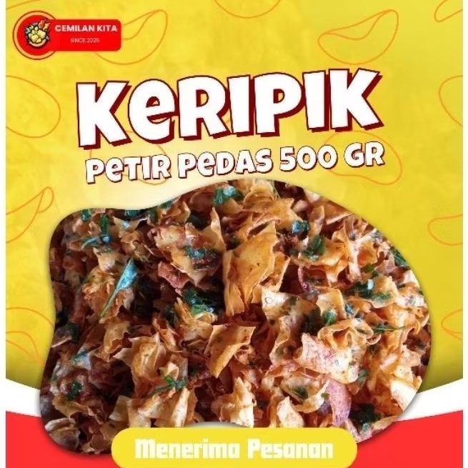 

Keripik Petir Pedas 500 GR - Keripik Singkong