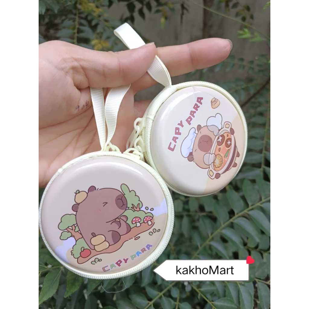 Dompet Koin Kaleng Karakter Capibara /dompet koin mika transparan kuromi